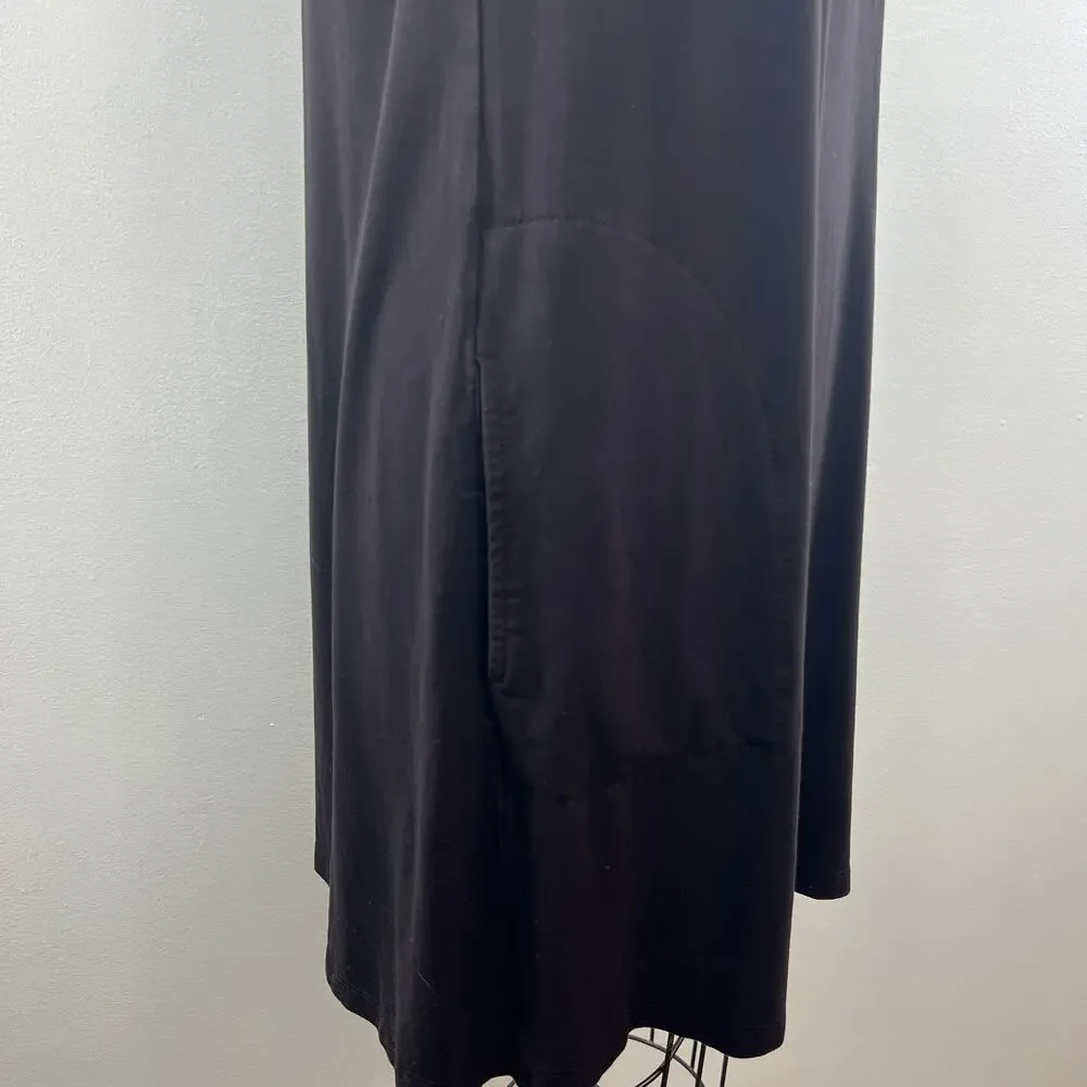 J. Crew Dark Purple Sleeveless High Neck Sleeveless Shift Dress Mini Length Sz S